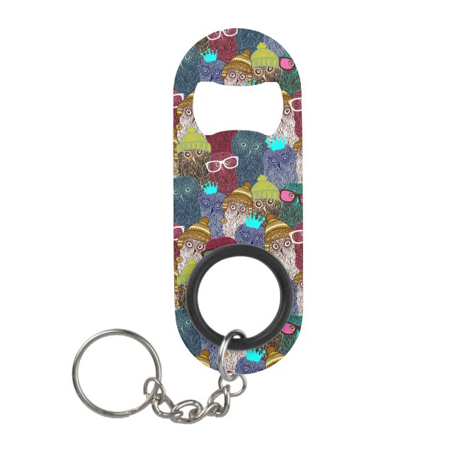 Abrebotellas De Llavero Búho en la corona (Anverso)