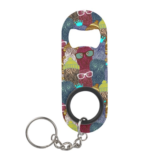 Abrebotellas De Llavero Búho en la corona (Anverso)