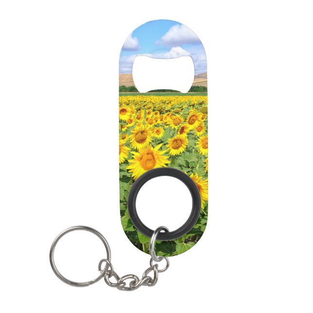 Abrebotellas De Llavero Campo de girasol (Anverso)
