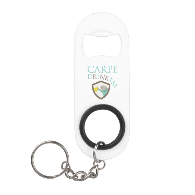 Abrebotellas De Llavero Carpe Drinkem (Anverso)