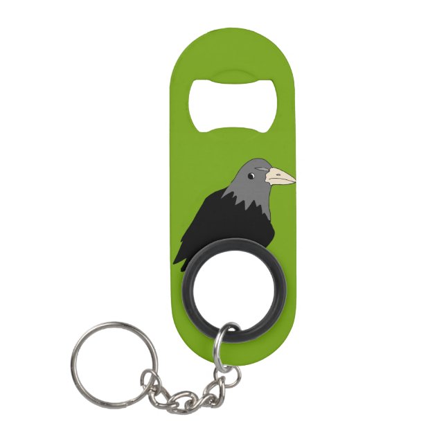 Abrebotellas De Llavero cuervo (Anverso)