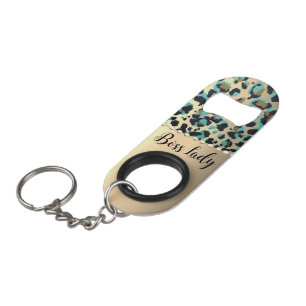 Abrebotellas De Llavero "Dama del Jefe Leopardo Glam