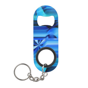 Abrebotellas De Llavero Diseño gráfico impecable - negro azul I