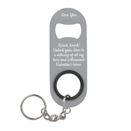 Abrebotellas De Llavero Diviértete con Knock Knock Poema de Amor de San Va
