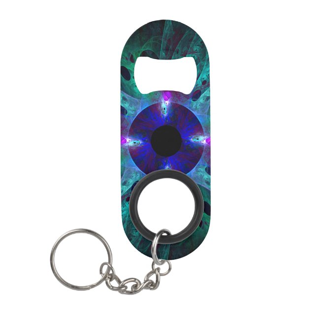 Abrebotellas De Llavero El arte abstracto visual (Anverso)