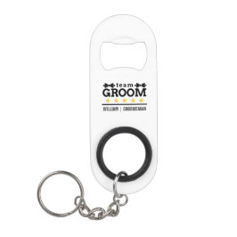 Abrebotellas De Llavero Equipo Personalizado del Novio Padrino