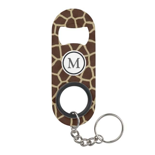 Abrebotellas De Llavero Estampado de girafa (Reverso
)
