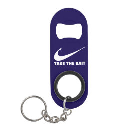 Abrebotellas De Llavero Fish Hook-Fisherman Core-Take the Bait-Dark Blue