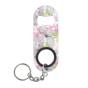 Abrebotellas De Llavero Fondo con la mariposa