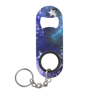 Abrebotellas De Llavero Fondo espacial con estrellas