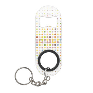 Abrebotellas De Llavero Fondo multicolor del punto