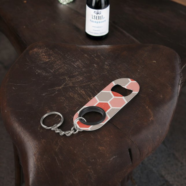 Abrebotellas De Llavero Formas de hexágono geométrico (Bottle Openers)