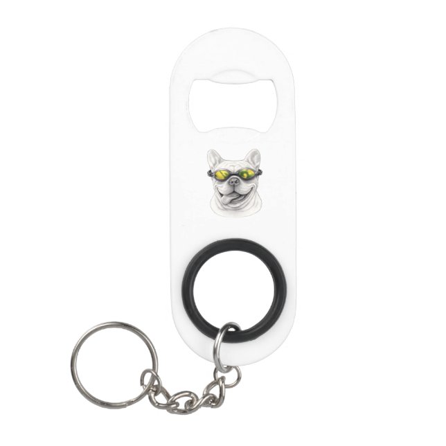 Abrebotellas De Llavero French Bulldog Bottle Opener Keychain (Anverso)