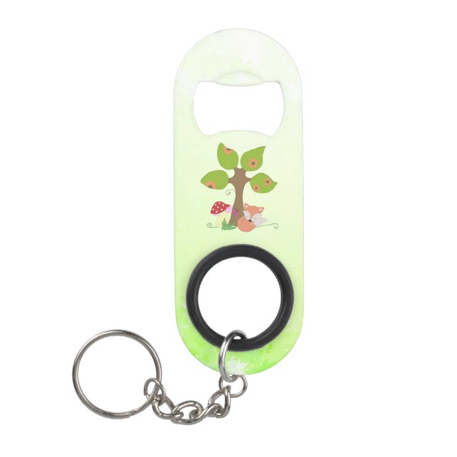 Abrebotellas De Llavero Fuchs unterm Baum  (Anverso)