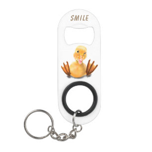Abrebotellas De Llavero Funny Duck Bottle Opener Keychain - Texto Personal