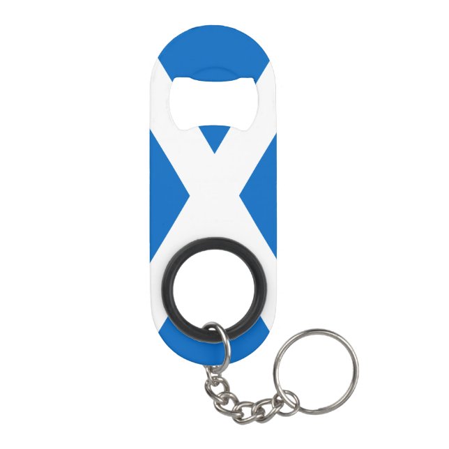 Abrebotellas De Llavero Gráfico de la bandera negrita de Escocia (Reverso
)