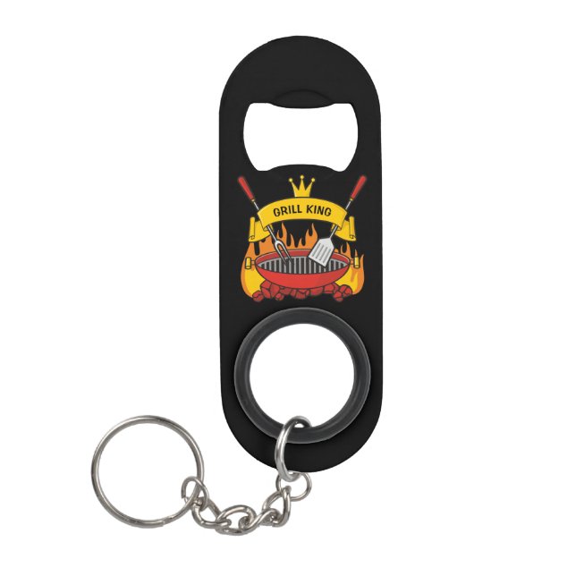 Abrebotellas De Llavero Grill King (Anverso)
