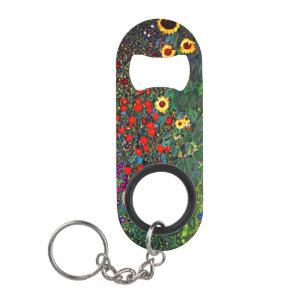 Abrebotellas De Llavero Gustav Klimt Flower Garden
