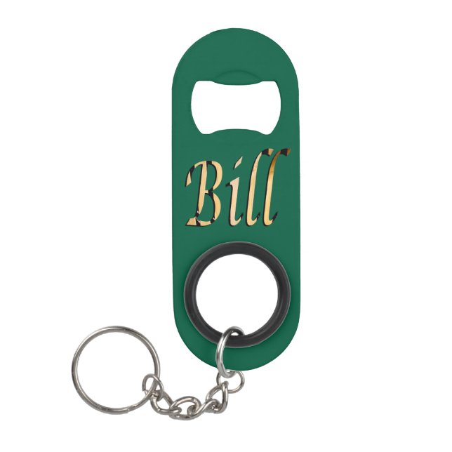 Abrebotellas De Llavero Hombres llamados Bill, (Anverso)