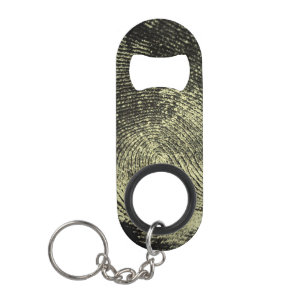 Abrebotellas De Llavero Huella dactilar invertida del lazo