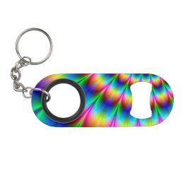 Abrebotellas De Llavero Ilusión óptica espiral del arco iris