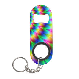Abrebotellas De Llavero Ilusión óptica espiral del arco iris
