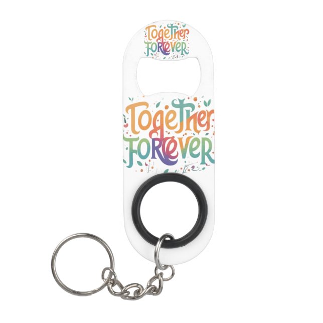 Abrebotellas De Llavero Juntos Forever Mini Bottle Openchain (Anverso)