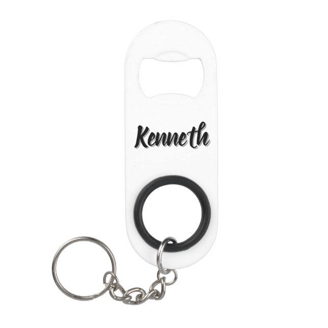 Abrebotellas De Llavero Kenneth Mens Name, (Anverso)
