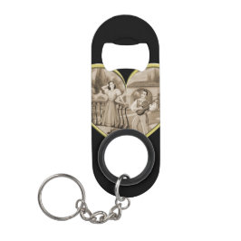 Abrebotellas De Llavero La pareja de Romance Vintage, el hombre y la mujer