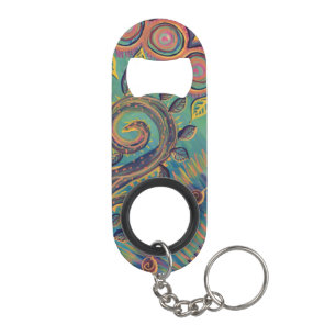 Abrebotellas De Llavero llavero swirly abstracto del abrebotellas