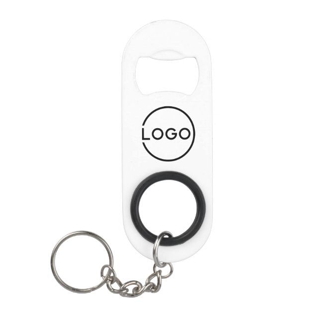 Abrebotellas De Llavero Logotipo empresarial personalizado (Anverso)