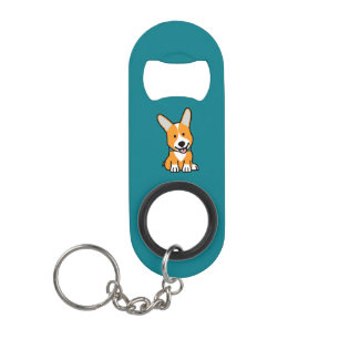 Abrebotellas De Llavero Los Corgis del Corgi persiguen el Pembroke feliz