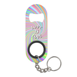 Abrebotellas De Llavero Love Is Love Orgullo Llavero Abrebotellas