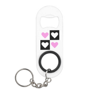 Abrebotellas De Llavero Mazipoodles Hearts Abstracción Rosa