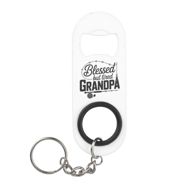 Abrebotellas De Llavero Mini Bottle Opener Keychain for Grandpa (Anverso)