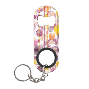 Abrebotellas De Llavero Modelo blanco rayado manchado