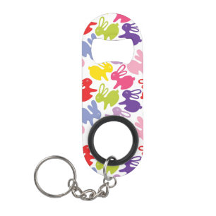 Abrebotellas De Llavero modelo con los conejos de Pascua