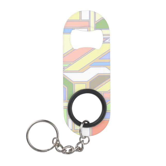 Abrebotellas De Llavero Modelo geométrico 3 (Anverso)