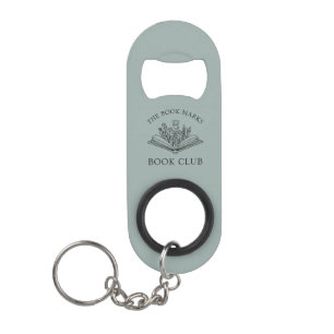 Abrebotellas De Llavero Nombre del Club de Lectura Regalo Personalizado