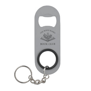 Abrebotellas De Llavero Nombre del Club de Lectura Regalo Personalizado