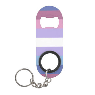 Abrebotellas De Llavero Orgullo bisexual, impresión a rayas, orgullo LGBTQ