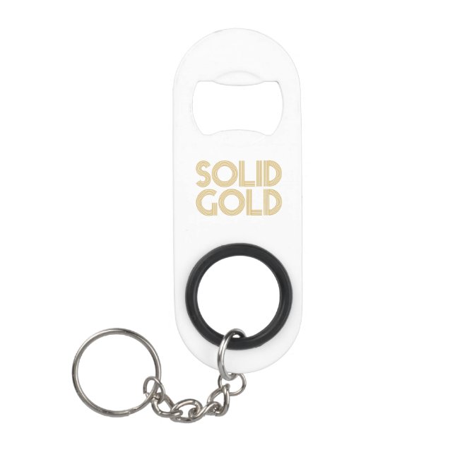 ABREBOTELLAS DE LLAVERO ORO SÓLIDO (Anverso)