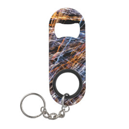 Abrebotellas De Llavero Oro y interrupción azul