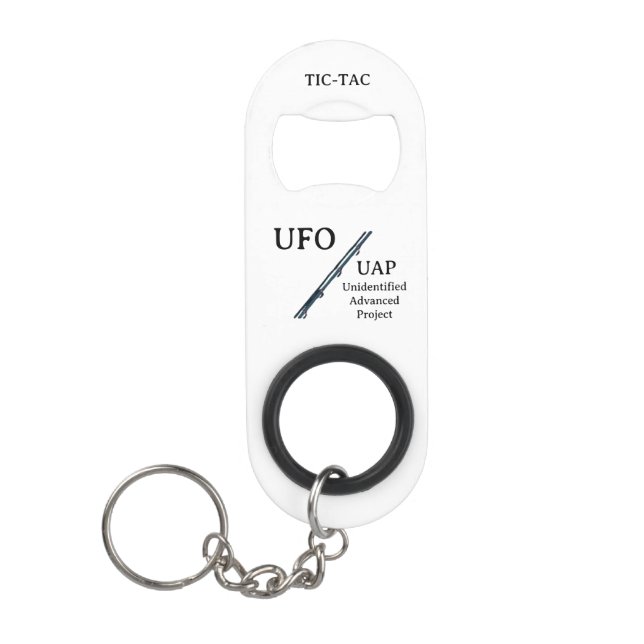ABREBOTELLAS DE LLAVERO OVNI DE UAP TIC-TAC (Anverso)