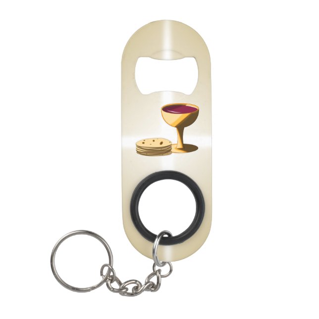 Abrebotellas De Llavero Pan y vino sin levadura la última Pascua de la Cen (Anverso)