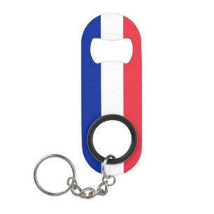 Abrebotellas De Llavero Patriótico de Bandera Nacional de Francia
