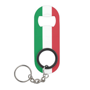 Abrebotellas De Llavero Patriótico de Bandera Nacional de Italia