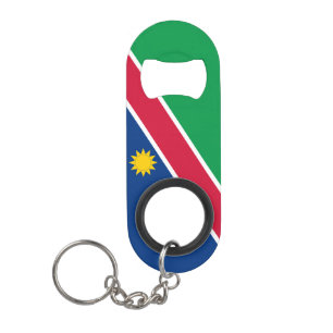 Abrebotellas De Llavero Patriótico de Bandera Nacional de Namibia