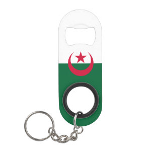 Abrebotellas De Llavero Patriótico de la Bandera Nacional de Argelia