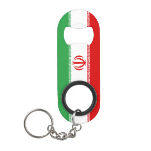 Abrebotellas De Llavero Patriótico de la Bandera Nacional de Irán